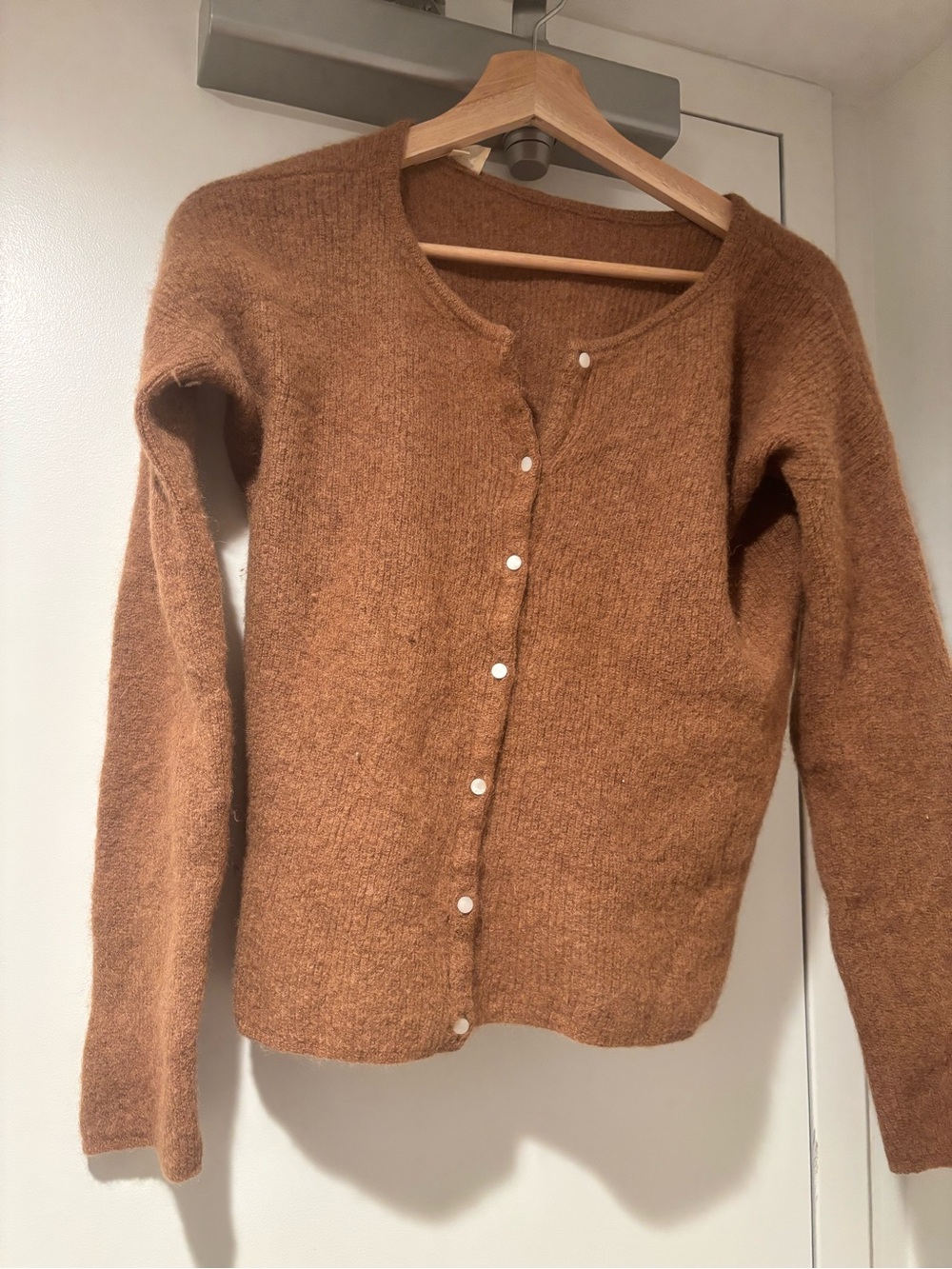 Sézane Brown Gaspard Cardigan XS – Small wear and tear (See Photos) - Picture 2 of 8